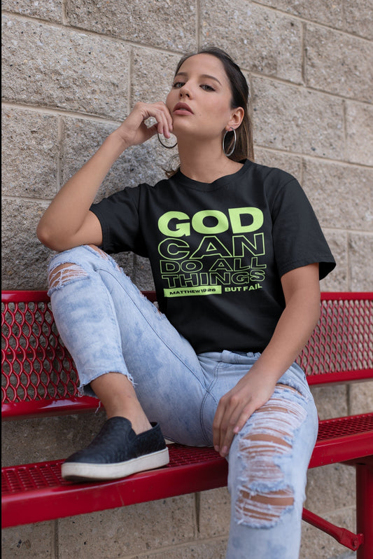 God Can Do All Things Tshirt, God Can Tshirt, Do All Things Tshirt, Can Do all, Christian Apparel, Men/Women Tshirt, Unisex Heavy Cotton Tee