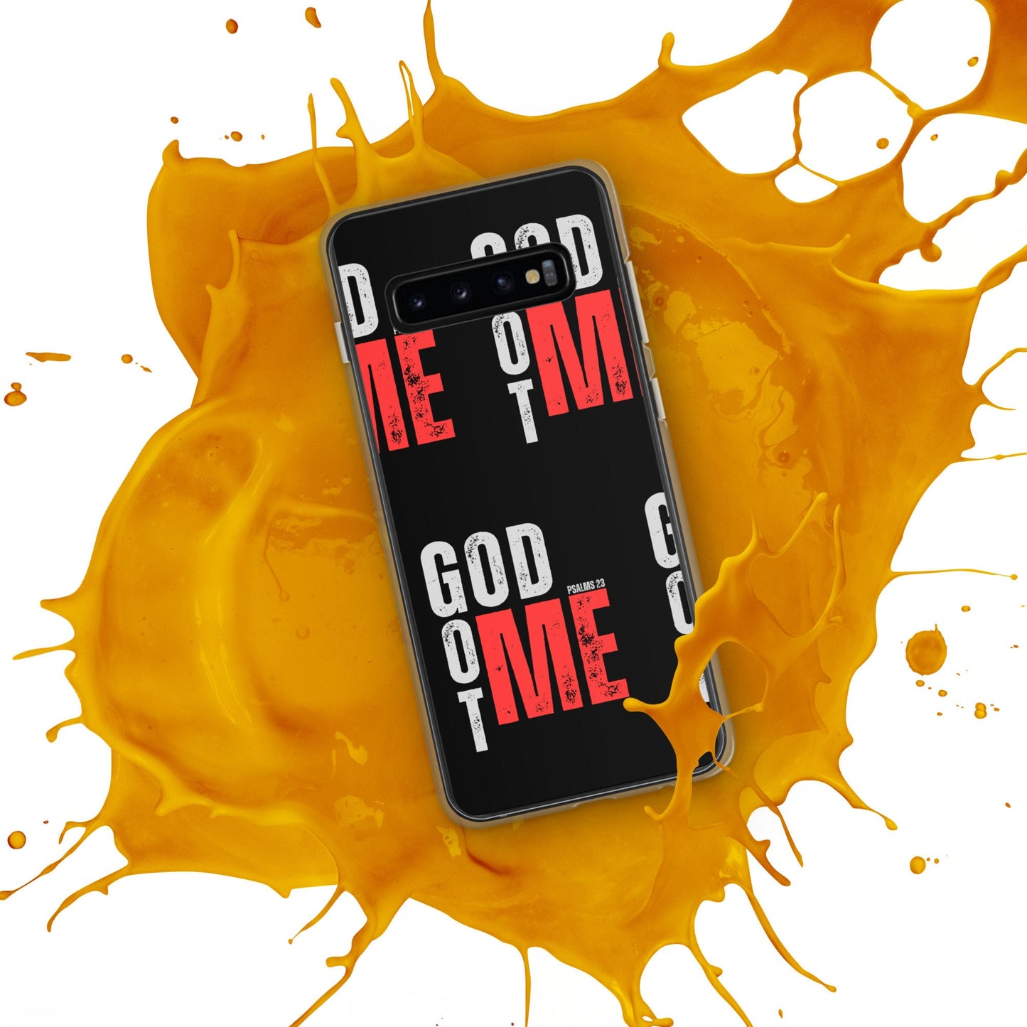 GOD GOT ME - Psalm 23 - Clear Case for Samsung®, God With Me Phone Case, Jesus with Me Phone, Designer Phone case