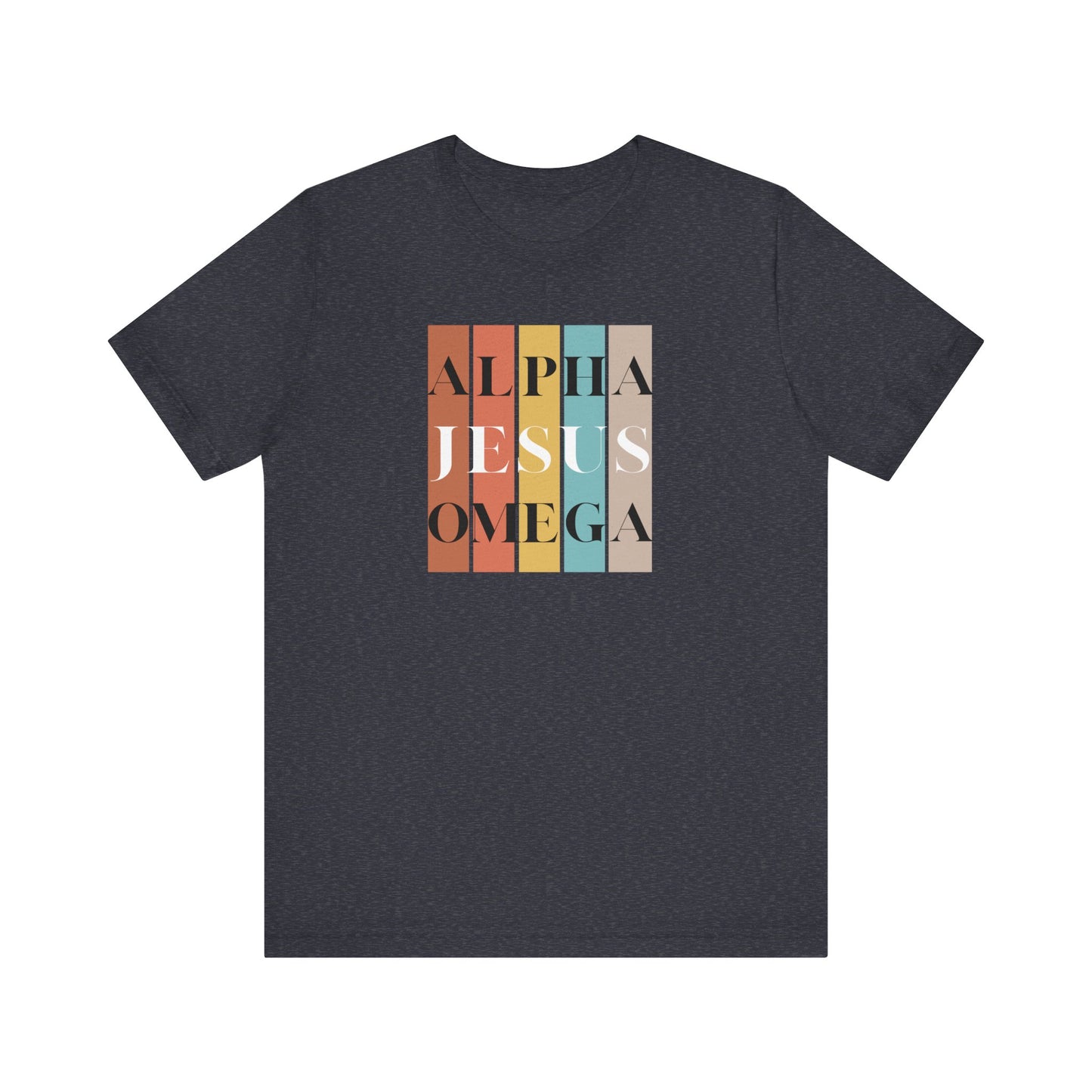 Alpha Omega Jesus Unisex Jersey Short Sleeve Tee