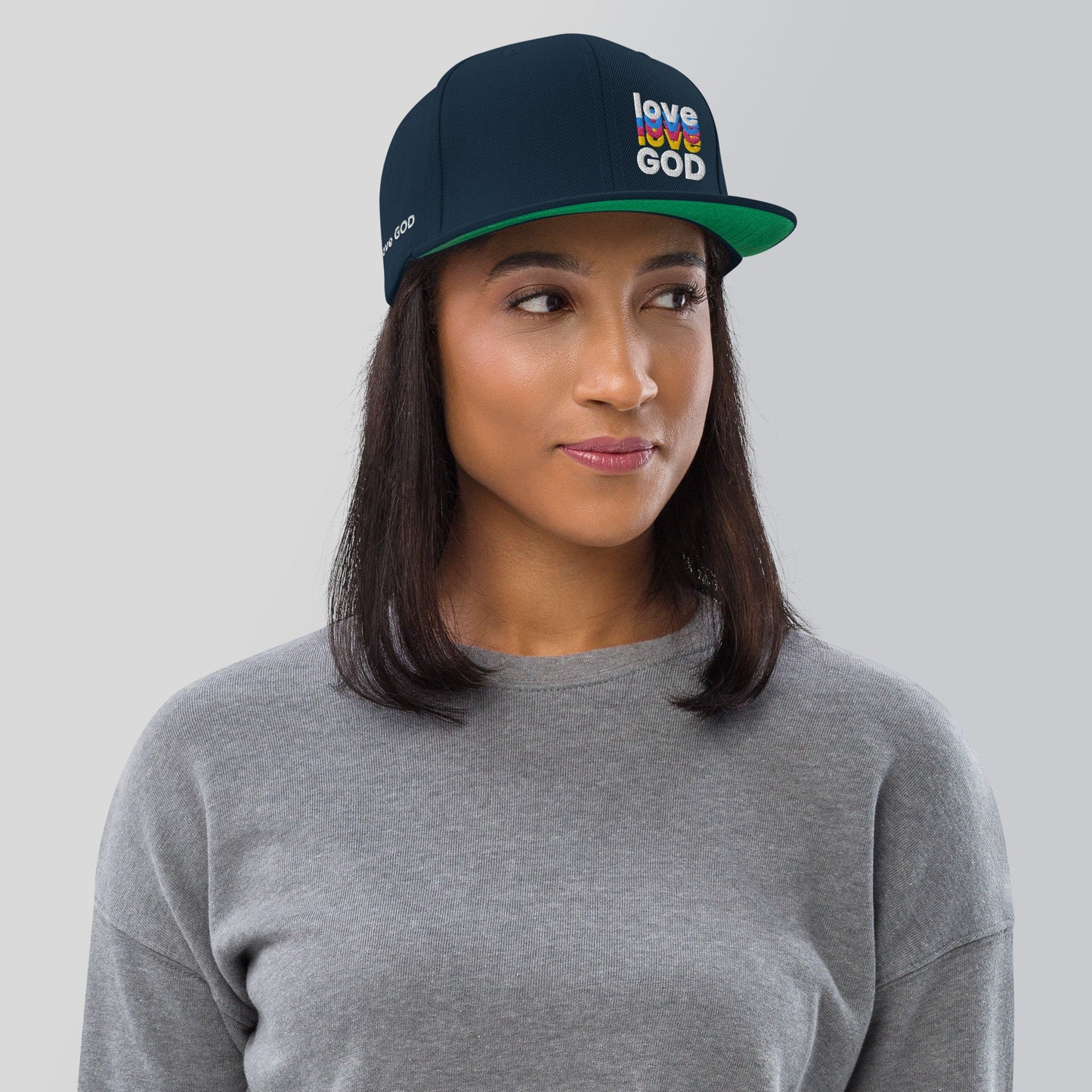 Love God Hat, Love Hat, Christian Apparel, Men Women Love God Hat, Love God Snapcap, Love God Snapback Hat