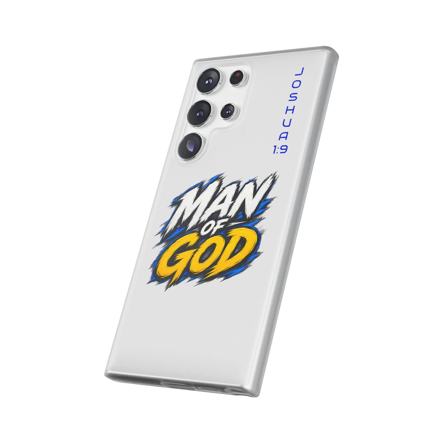 Man of God Phone Case — Joshua 1:9 Flexi Case
