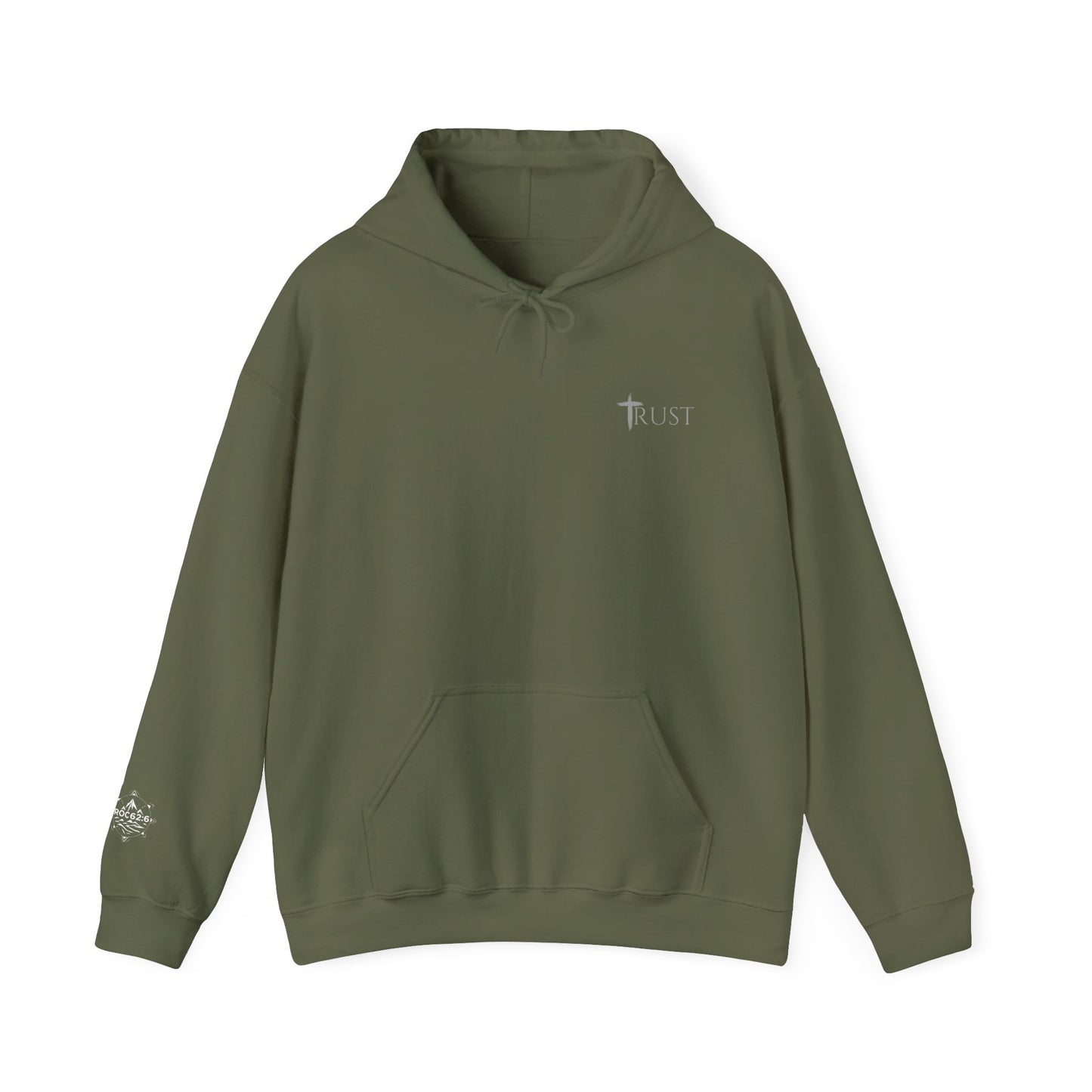 Christian Faith Hooded Sweatshirt, Trust Angels Design, Spiritual Gift, Unisex Clothing, Perfect for Church and Holidays