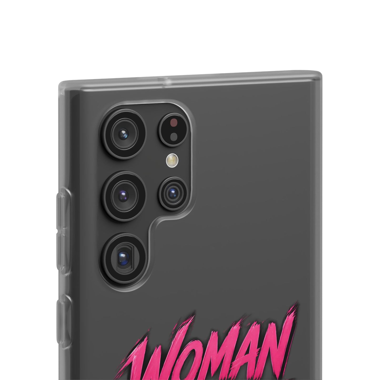 Woman of God phone case | Flexi Case, Christian faith typography - Samsung
