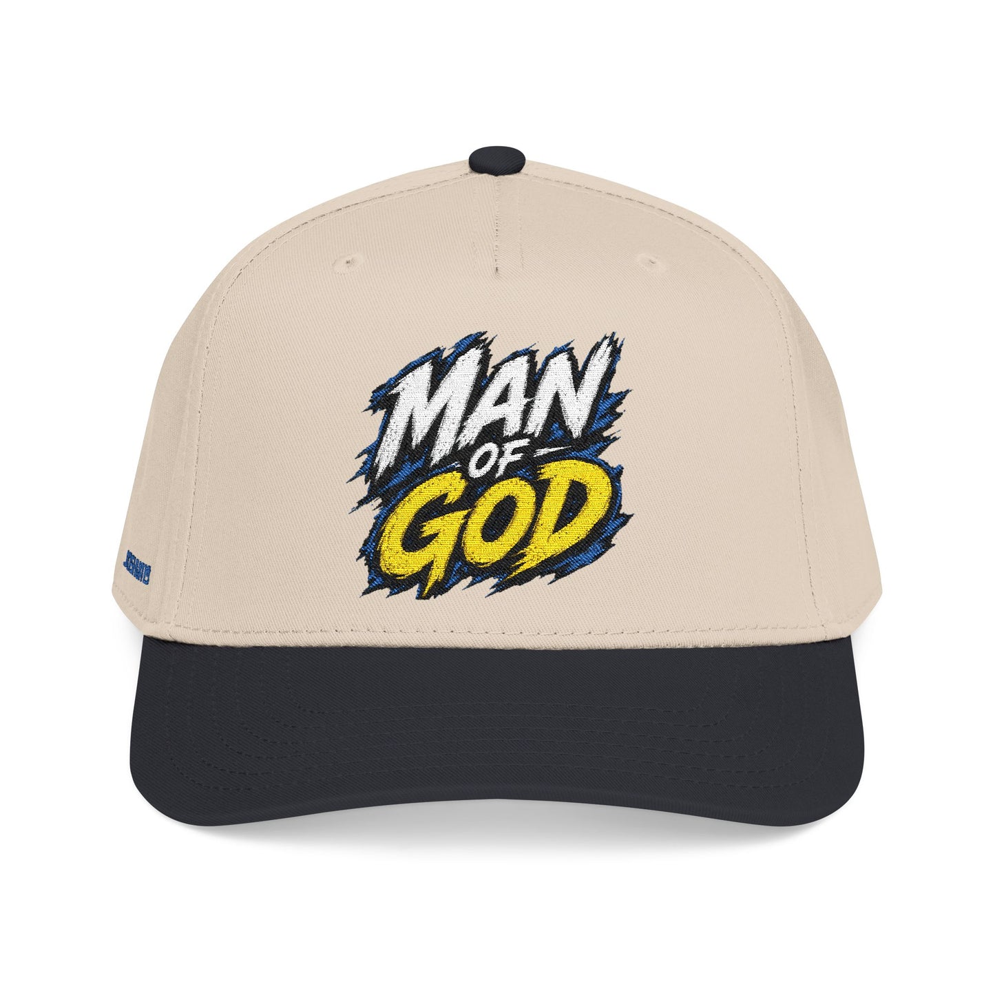 Man of God graphic Mid Profile Baseball Cap | faith scripture hat