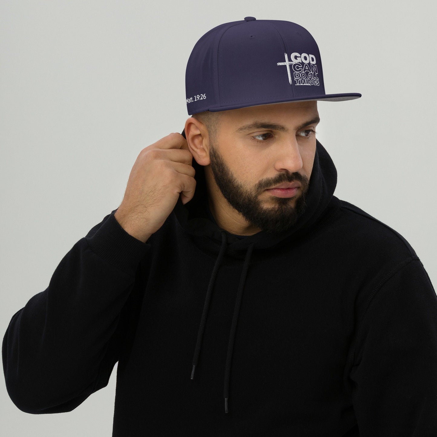 God Can Do All Things Hat, White, God Can Hat, Can Do All Things Hat, Do all things Hat, Christian Apparel, Inspirational Hat