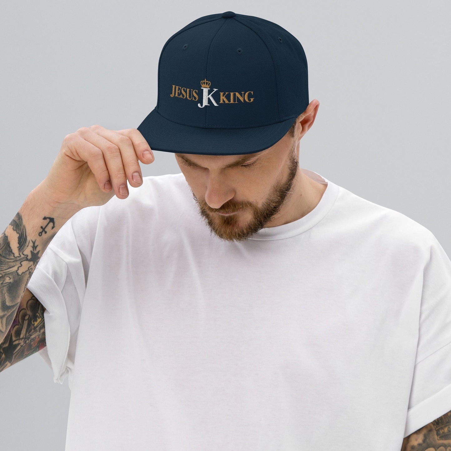 Jesus King Snapback Hat, King Jesus Cap, Crown Jesus Hat,