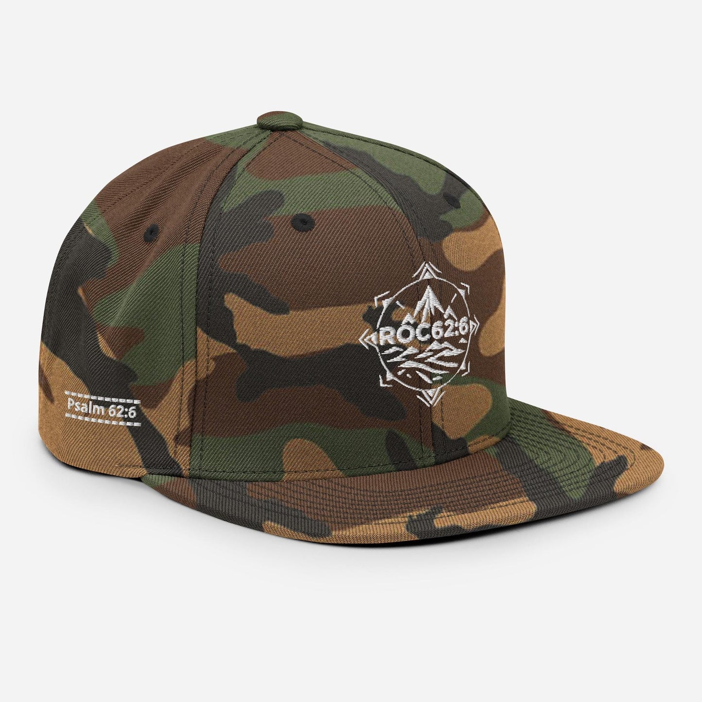 ROC62:6 White Emblem Snapback Hat Merch