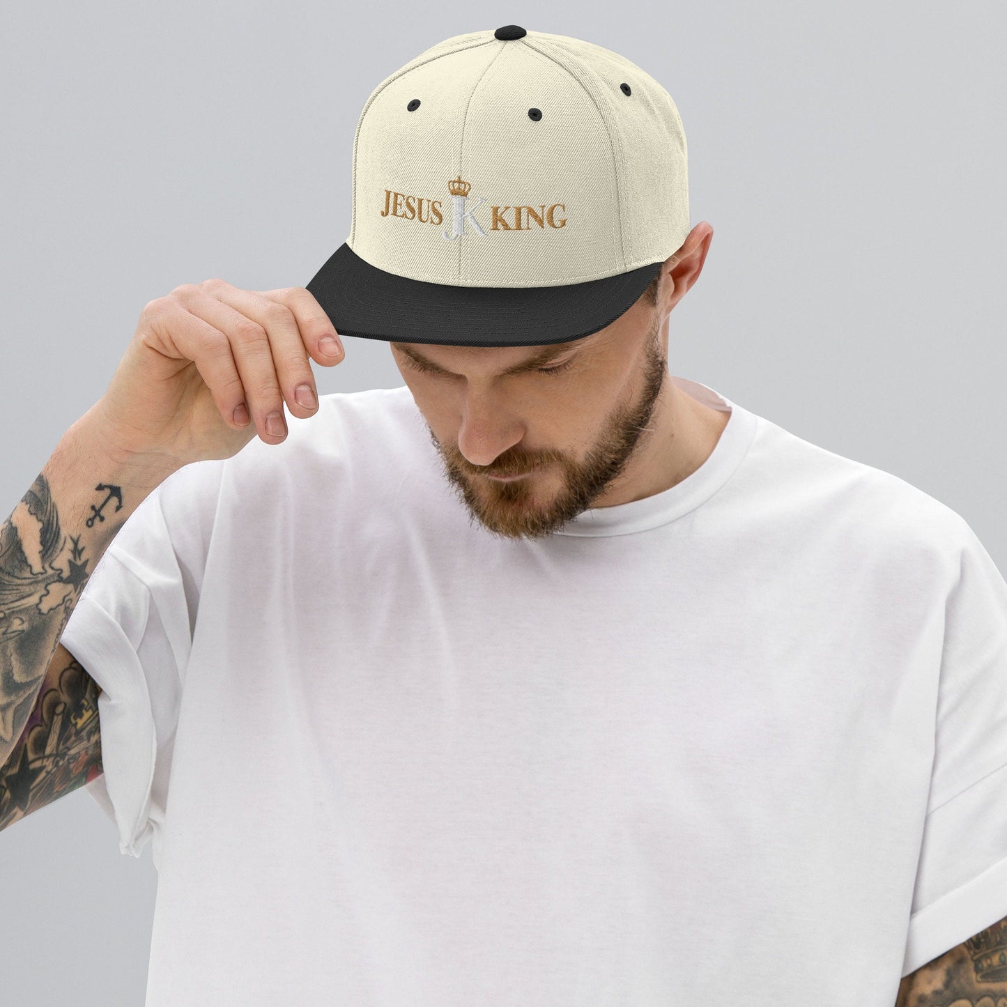 Jesus King Snapback Hat, King Jesus Cap, Crown Jesus Hat,