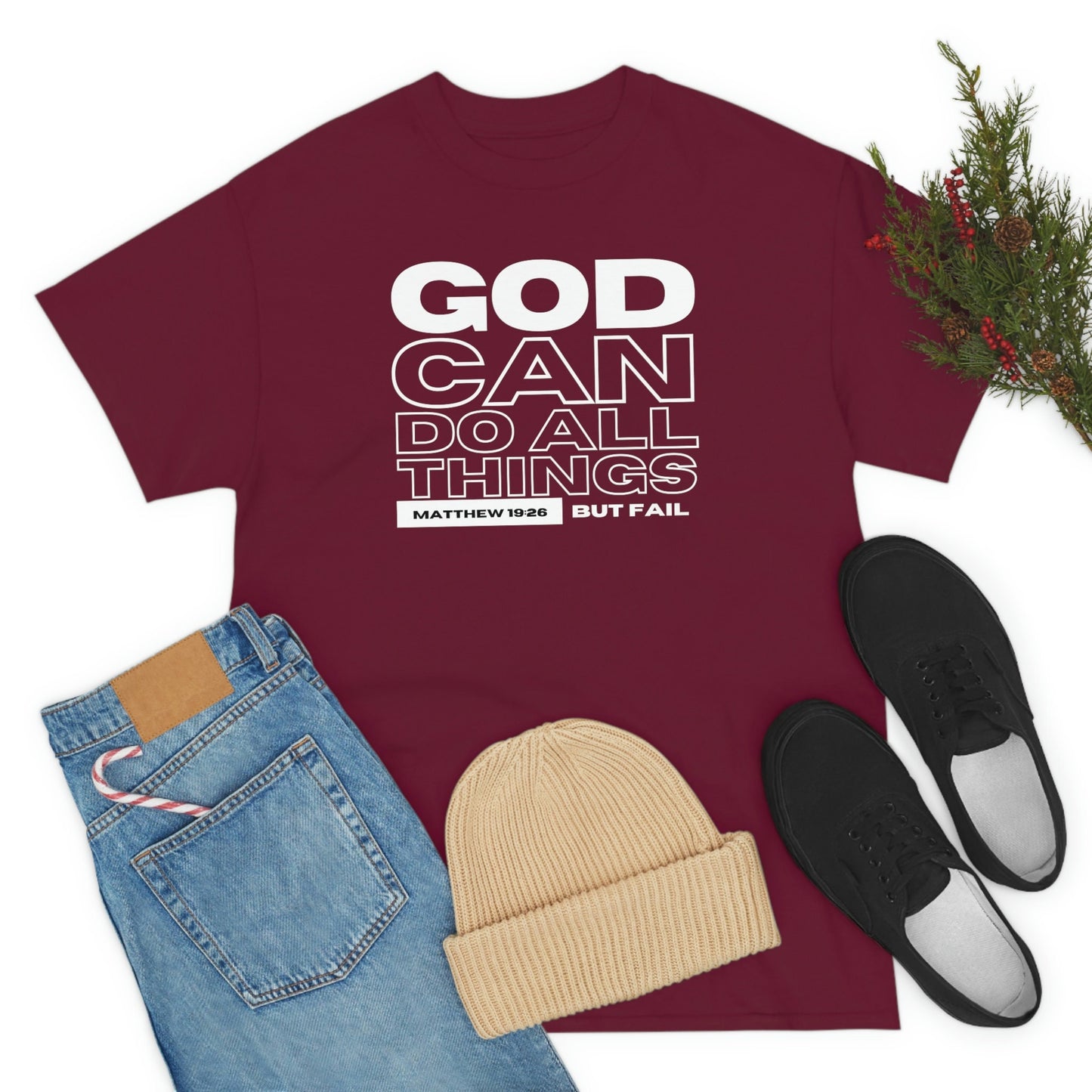 God Can Do All Things Tshirt, God Can Tshirt, Do All Things Tshirt, Can Do all, Christian Apparel, Men/Women Tshirt, Unisex Heavy Cotton Tee