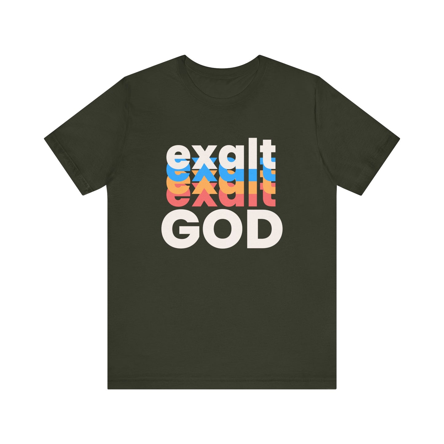 Exalt God Tshirt, Exalt Tshirt, Christian Apparel, Exalt God, Men Woman Exalt God Tshirt, Unisex Jersey Short Sleeve Tee