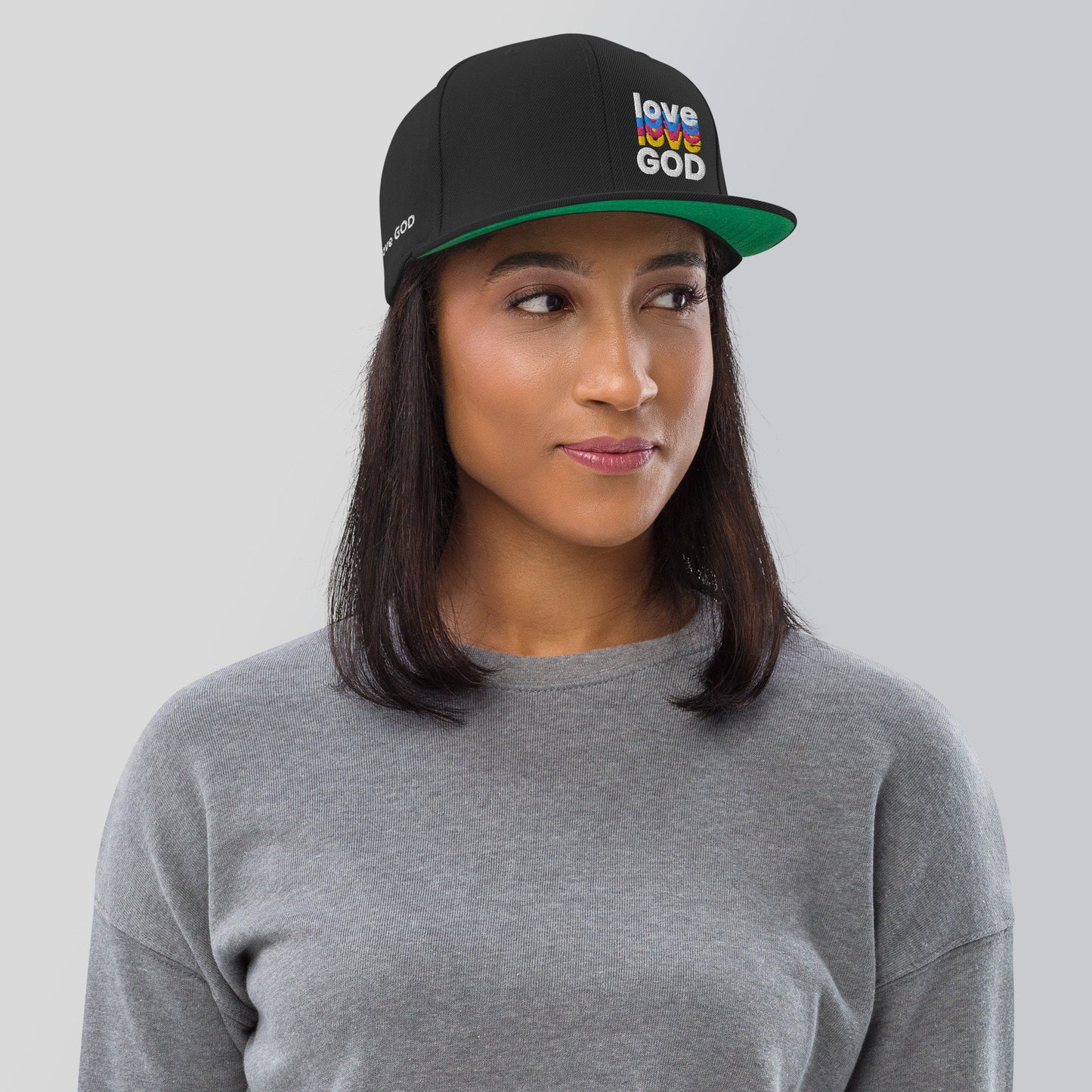 Love God Hat, Love Hat, Christian Apparel, Men Women Love God Hat, Love God Snapcap, Love God Snapback Hat
