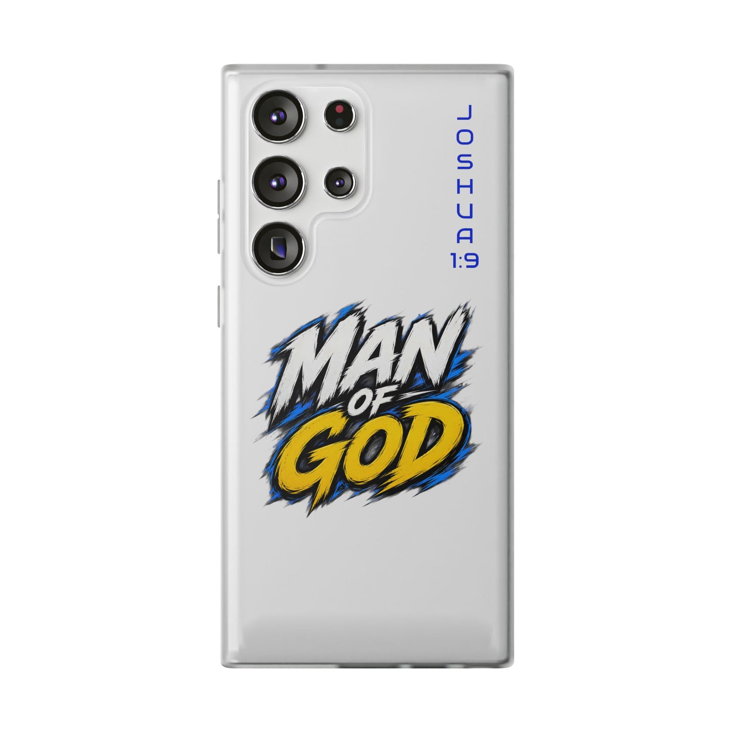 Man of God Phone Case — Joshua 1:9 Flexi Case