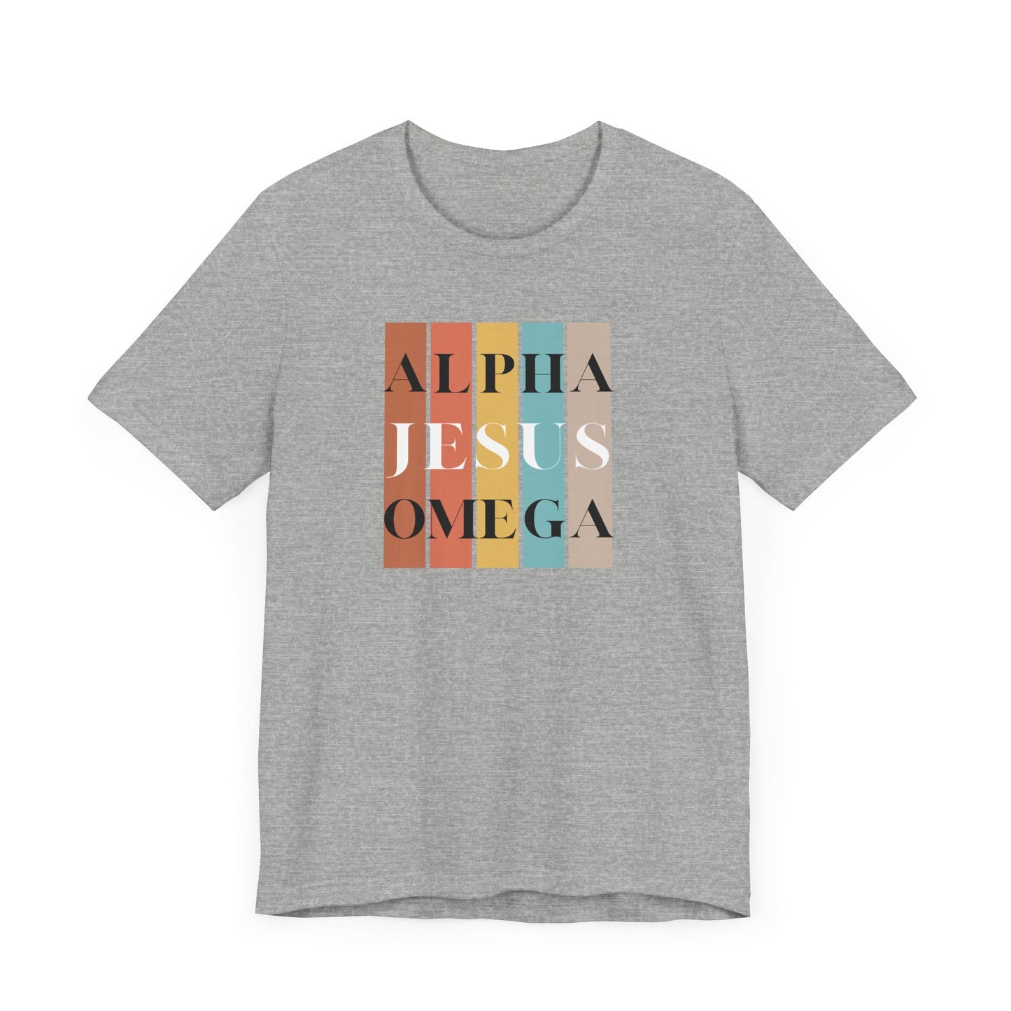 Alpha Omega Jesus Unisex Jersey Short Sleeve Tee