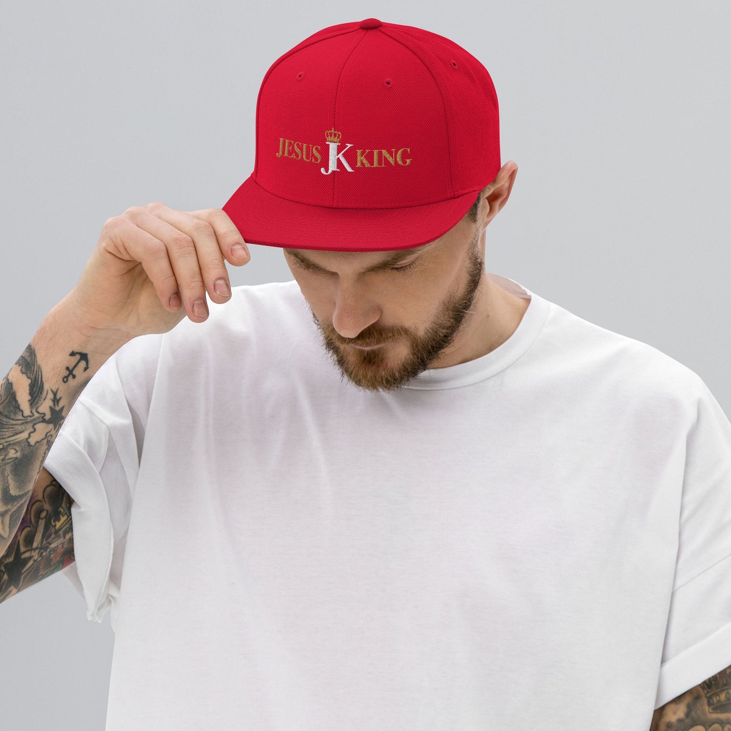 Jesus King Snapback Hat, King Jesus Cap, Crown Jesus Hat,