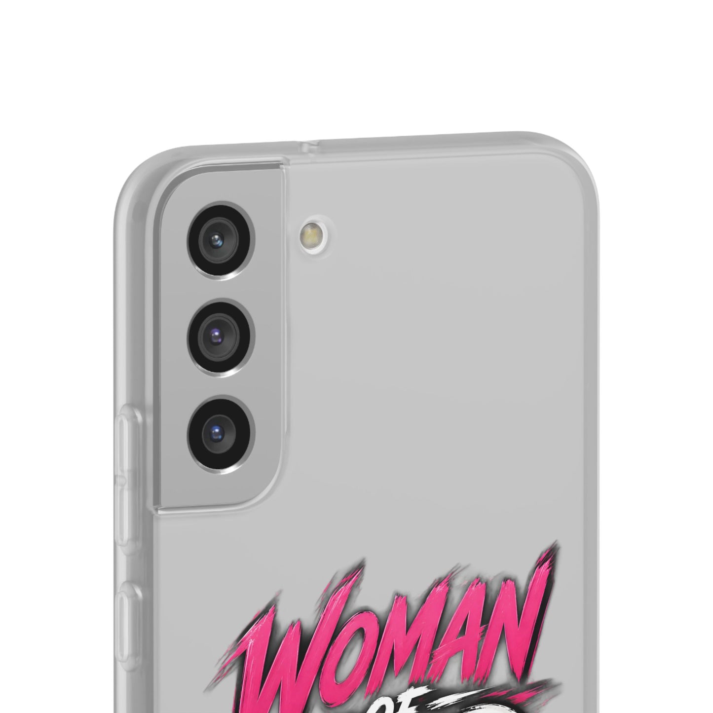 Woman of God phone case | Flexi Case, Christian faith typography - Samsung
