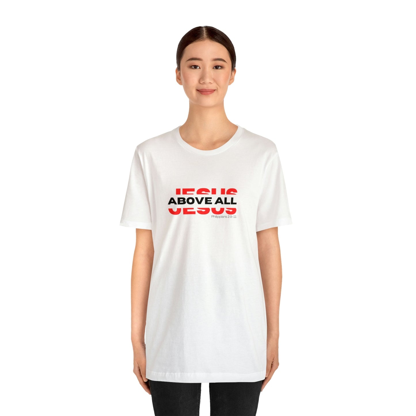 Jesus Above All Shirt | Jesus Shirt | Name Above all | Christian Apparel | Jesus Name Above Shirt | Jesus Above All Name (White)