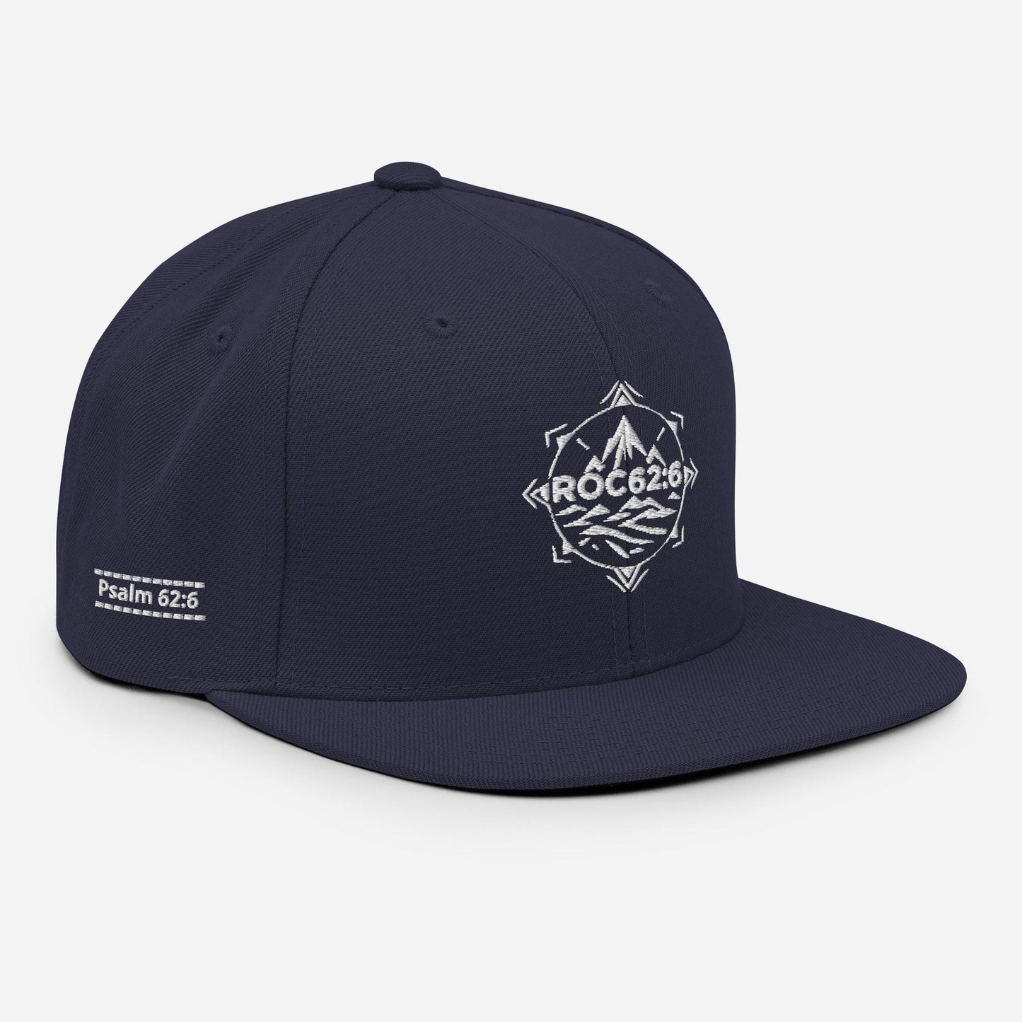 ROC62:6 White Emblem Snapback Hat Merch