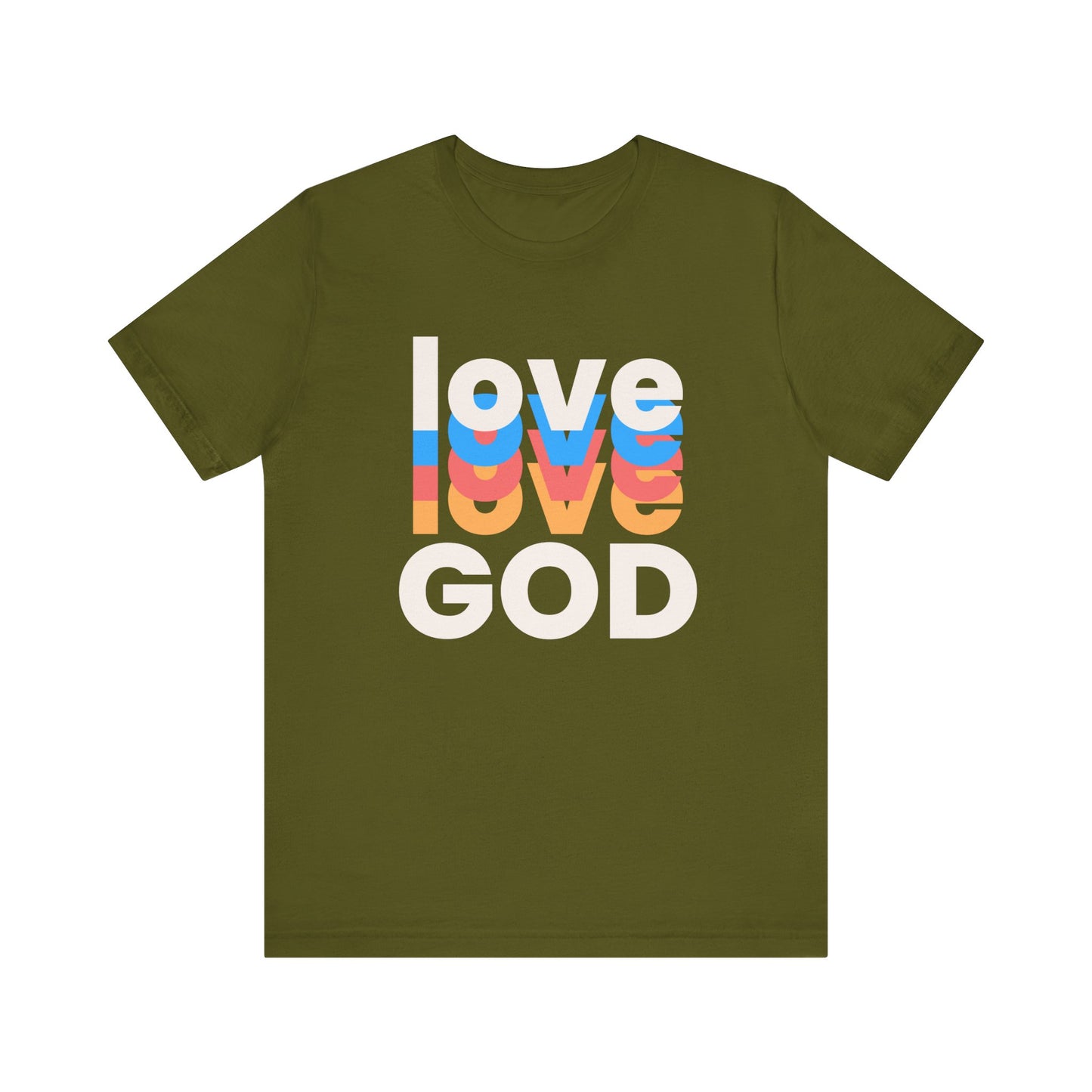 Love God Tshirt, Love Tshirt, Christian Apparel, Love God, Love, Men Women Love God Tshirt, Unisex Jersey Short Sleeve Tee