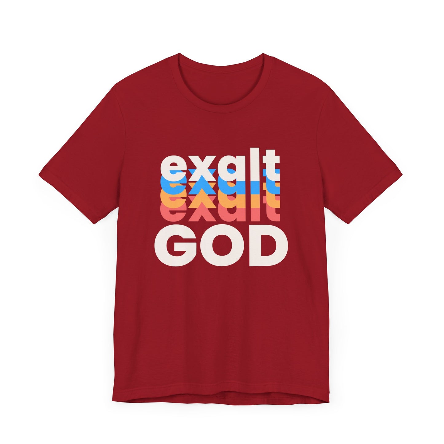 Exalt God Tshirt, Exalt Tshirt, Christian Apparel, Exalt God, Men Woman Exalt God Tshirt, Unisex Jersey Short Sleeve Tee