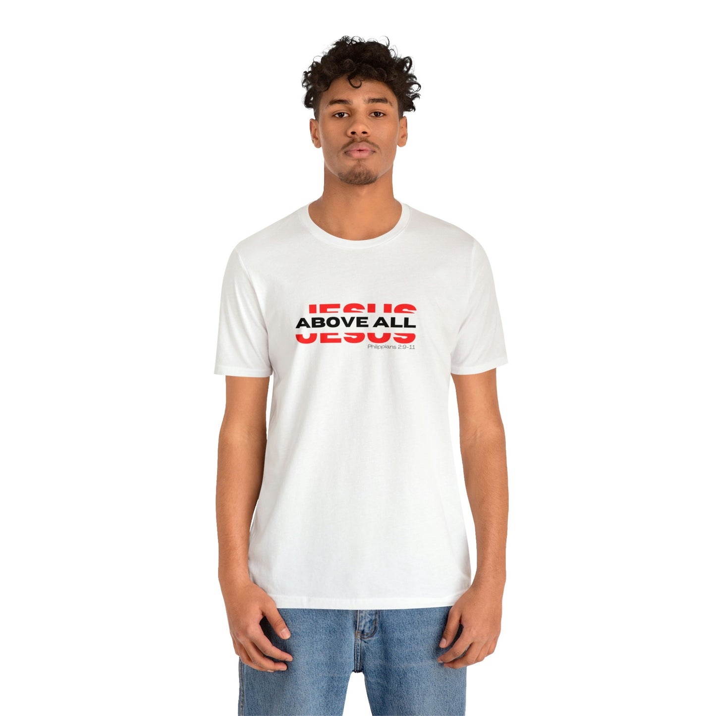 Jesus Above All Shirt | Jesus Shirt | Name Above all | Christian Apparel | Jesus Name Above Shirt | Jesus Above All Name (White)