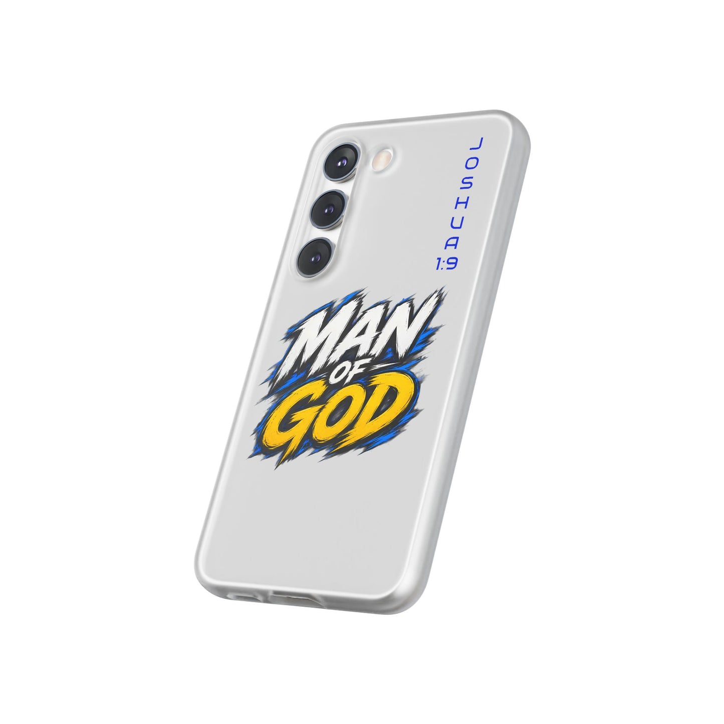 Man of God Phone Case — Joshua 1:9 Flexi Case