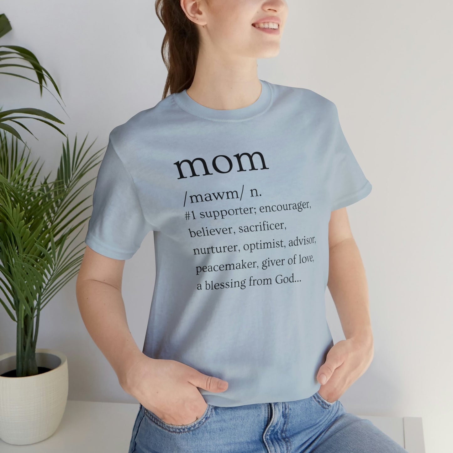 Mom Defined T-Shirt | Gift for Mom | Mother's Day T-Shirt | Mom Defined | Mother's Day Gift | Gift for Mother | Definition of Mom - Blk Ltr