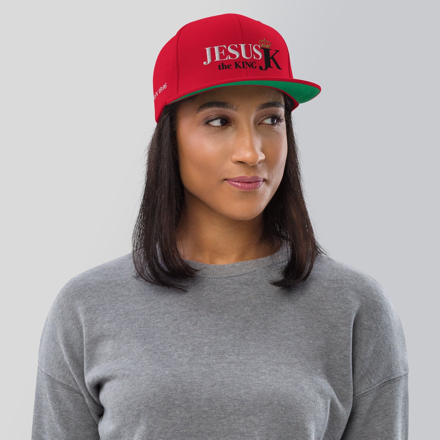 Jesus the King Snapback Hat, King Jesus Hat, Jesus King Cap, JK Snapback hat, Jesus King Hat