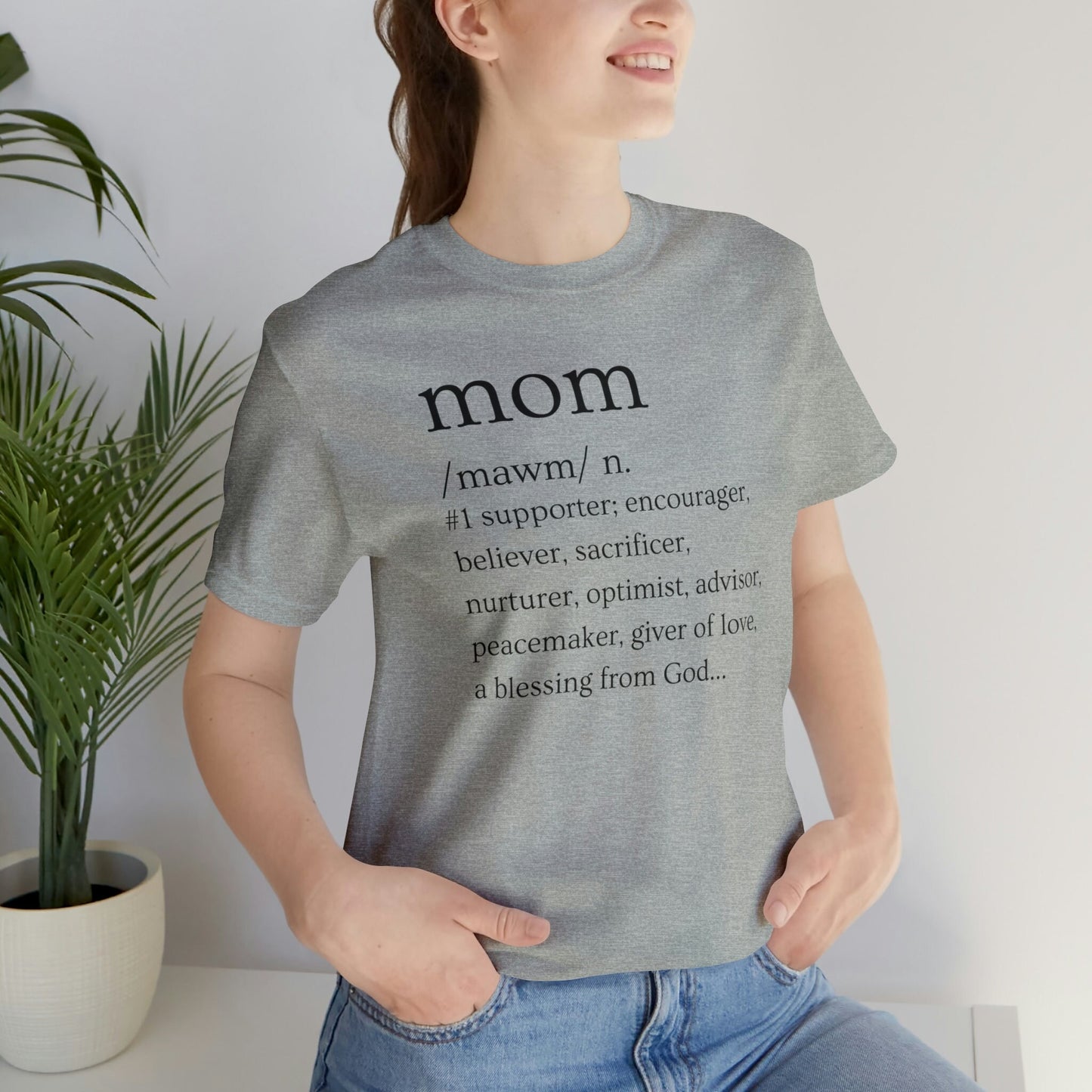 Mom Defined T-Shirt | Gift for Mom | Mother's Day T-Shirt | Mom Defined | Mother's Day Gift | Gift for Mother | Definition of Mom - Blk Ltr
