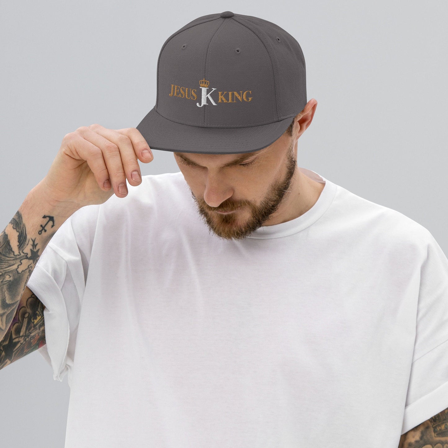 Jesus King Snapback Hat, King Jesus Cap, Crown Jesus Hat,
