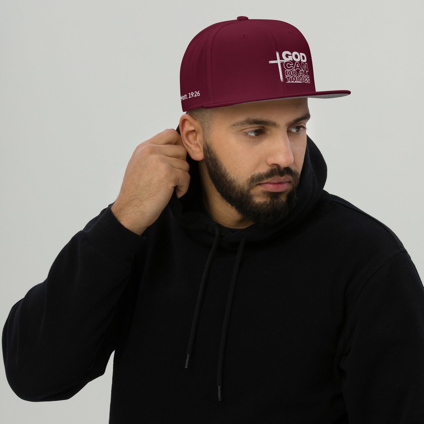 God Can Do All Things Hat, White, God Can Hat, Can Do All Things Hat, Do all things Hat, Christian Apparel, Inspirational Hat