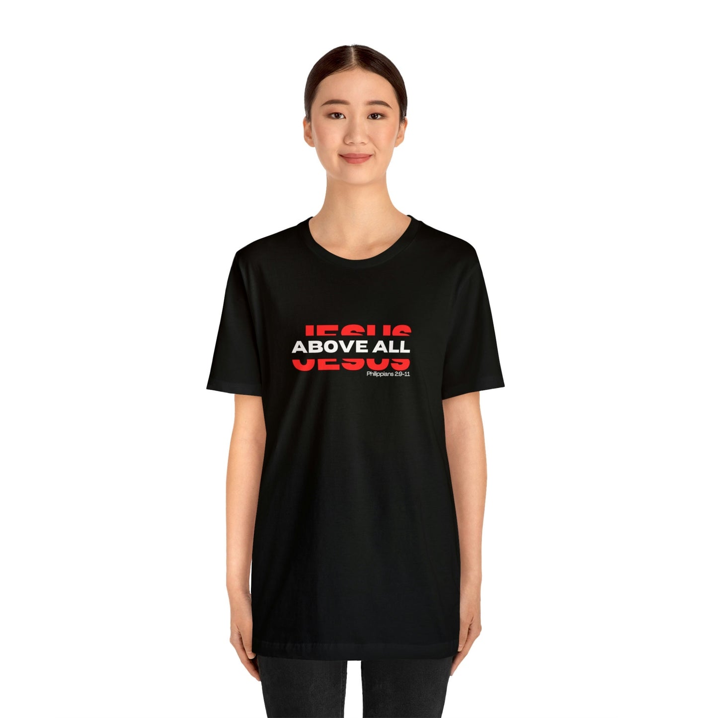 Jesus Above All Shirt | Jesus Shirt | Name Above all | Christian Apparel | Jesus Name Above Shirt | Jesus Above All Name (Black)