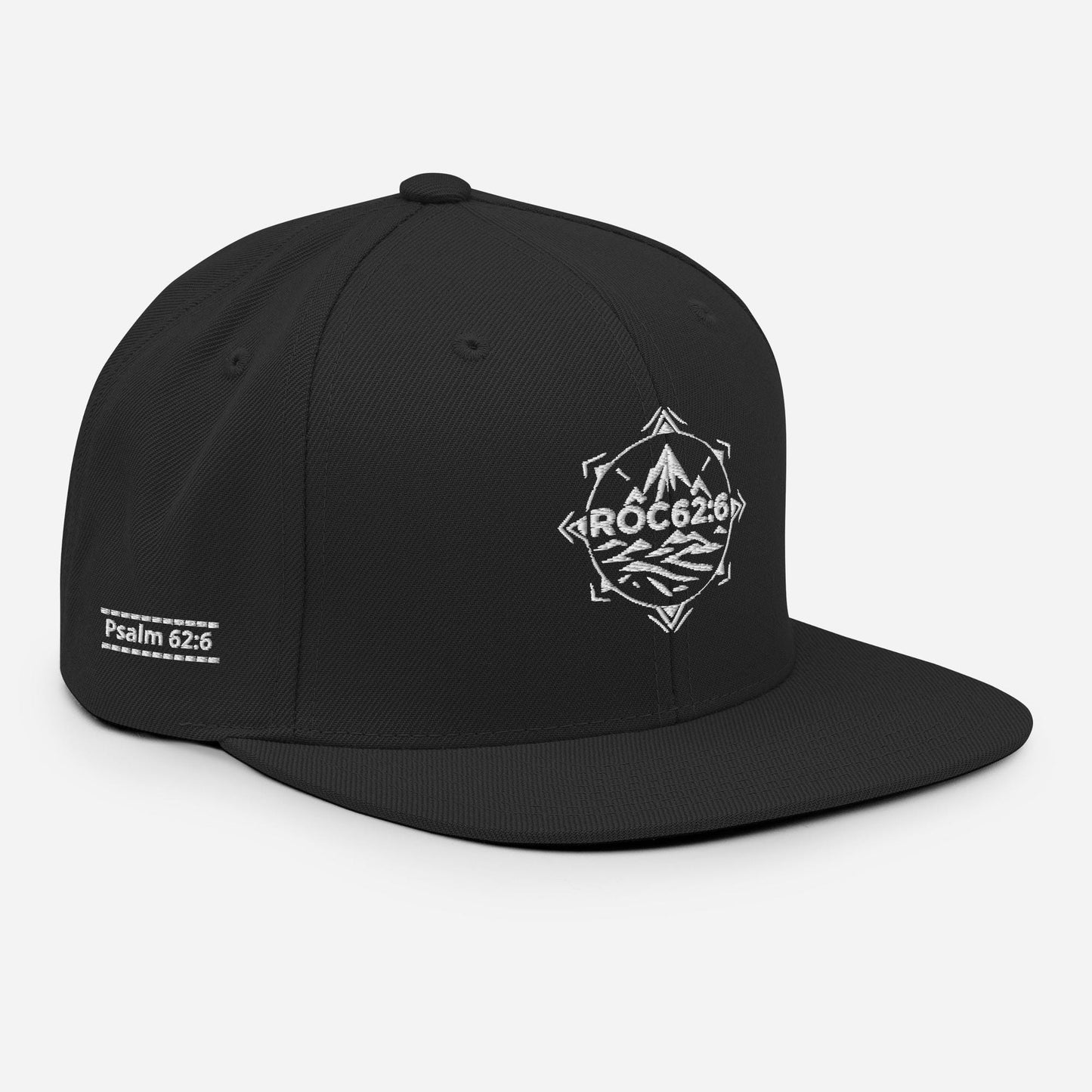ROC62:6 White Emblem Snapback Hat Merch