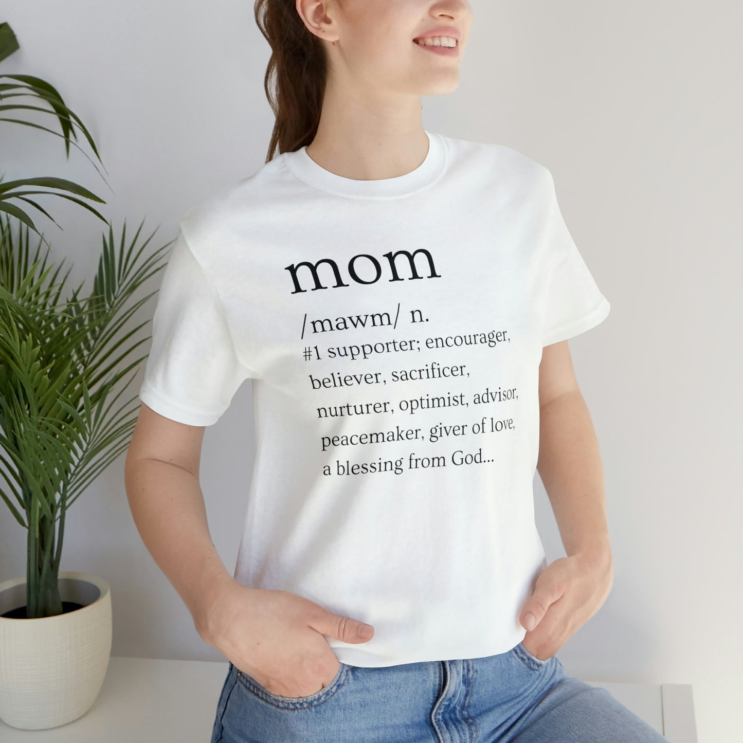 Mom Defined T-Shirt | Gift for Mom | Mother's Day T-Shirt | Mom Defined | Mother's Day Gift | Gift for Mother | Definition of Mom - Blk Ltr