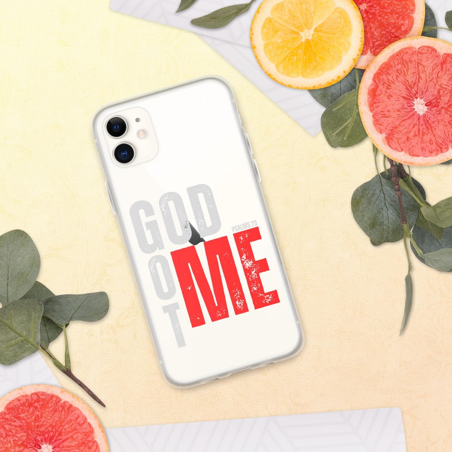 GOD GOT ME - Psalm 23 Clear Case for iPhone, God with Me Case, Designer phone case