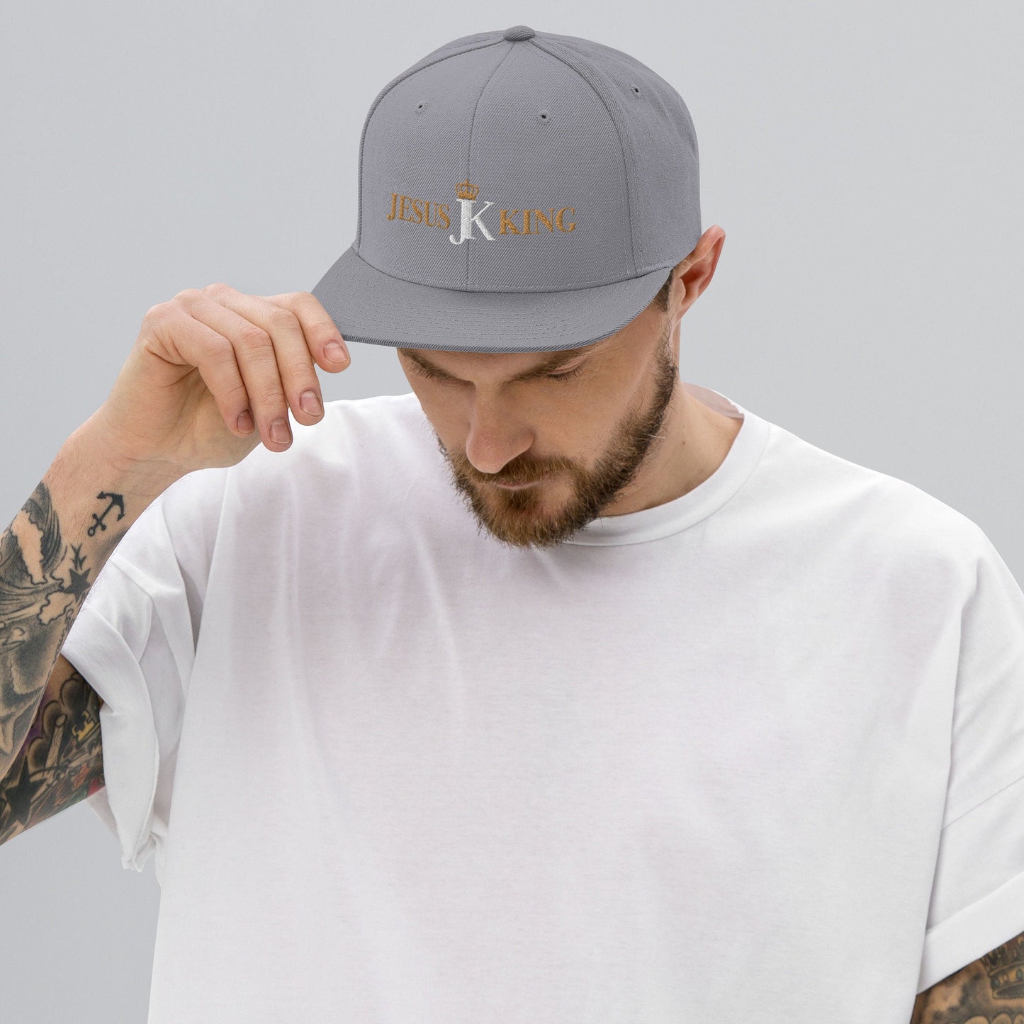 Jesus King Snapback Hat, King Jesus Cap, Crown Jesus Hat,