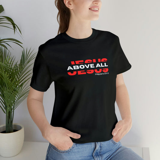 Jesus Above All Shirt | Jesus Shirt | Name Above all | Christian Apparel | Jesus Name Above Shirt | Jesus Above All Name (Black)