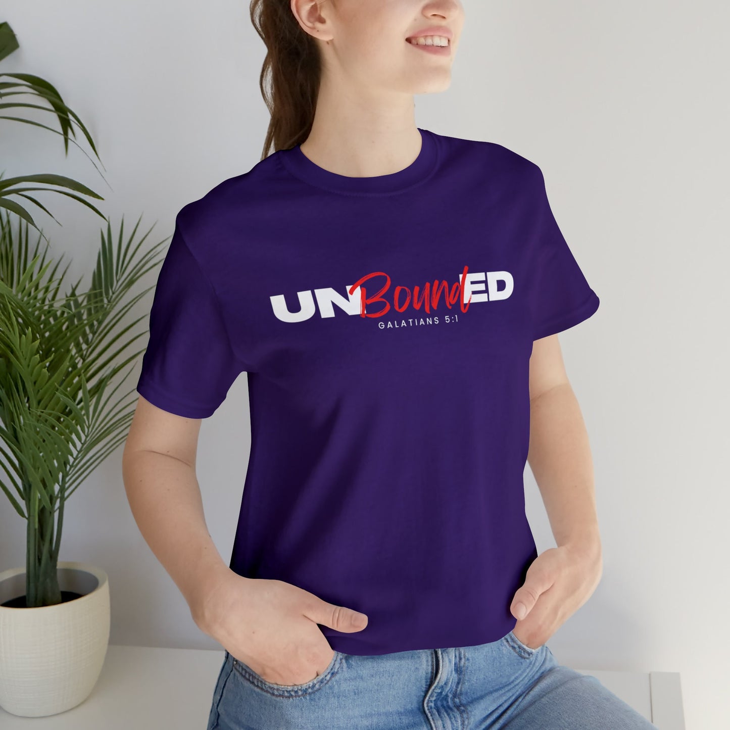 UNBounded Unisex Apparel Religious T-shirt, God Tee Shirts, Vintage Faith Based Shirt, Modest Motivational Shirt, Christian Shirt Gift