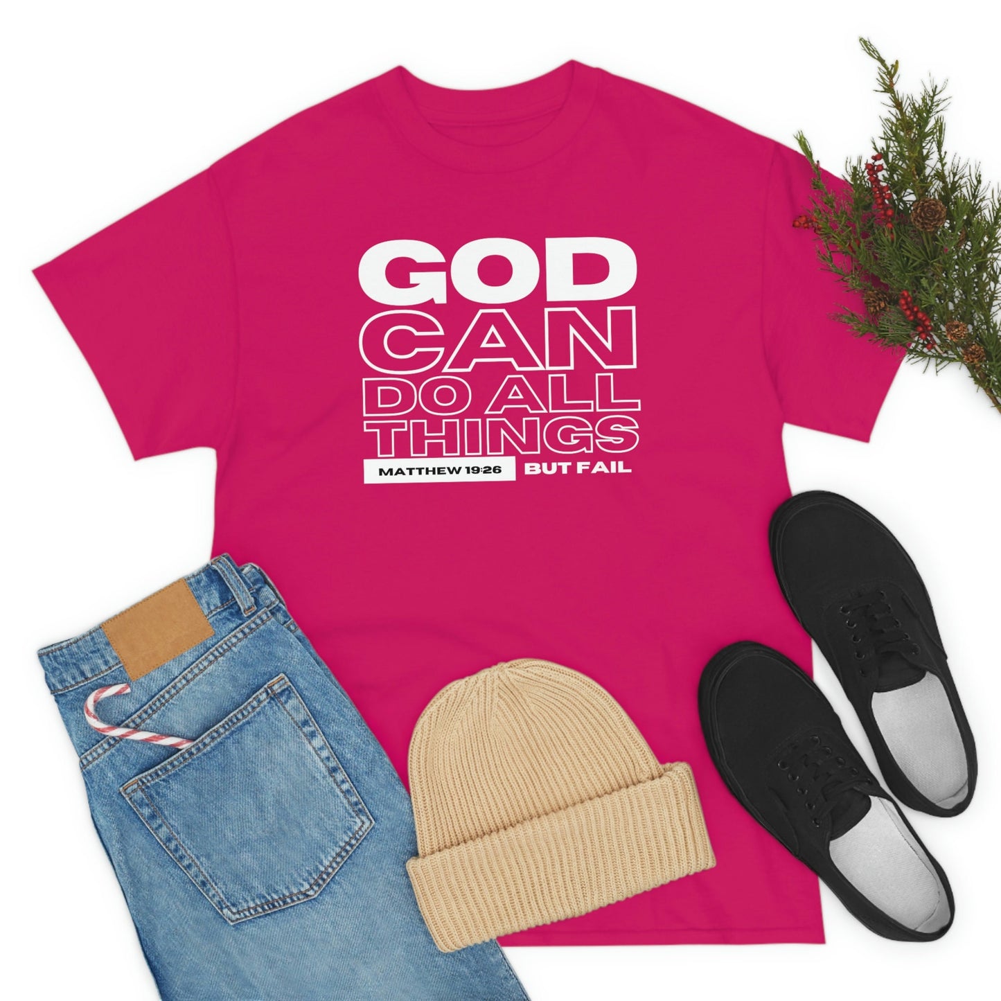 God Can Do All Things Tshirt, God Can Tshirt, Do All Things Tshirt, Can Do all, Christian Apparel, Men/Women Tshirt, Unisex Heavy Cotton Tee