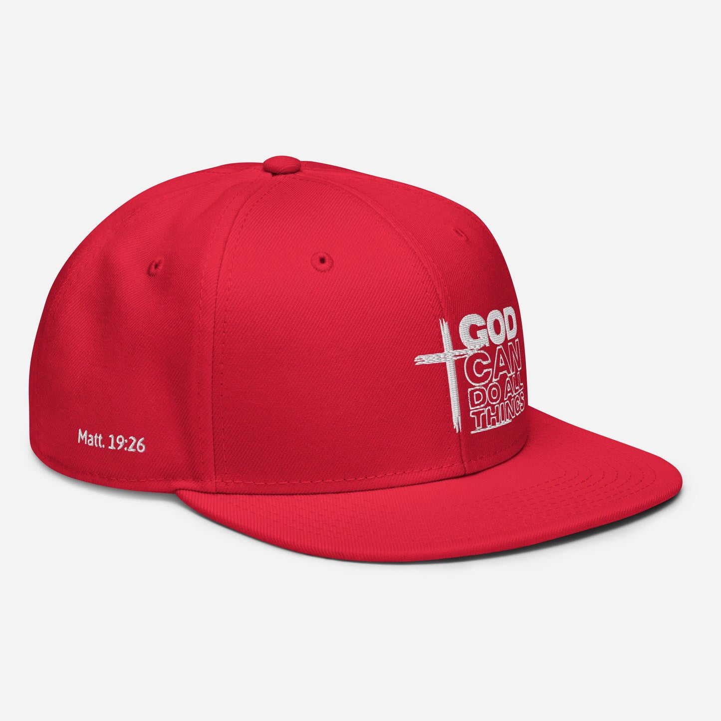 God Can Do All Things Hat, White, God Can Hat, Can Do All Things Hat, Do all things Hat, Christian Apparel, Inspirational Hat