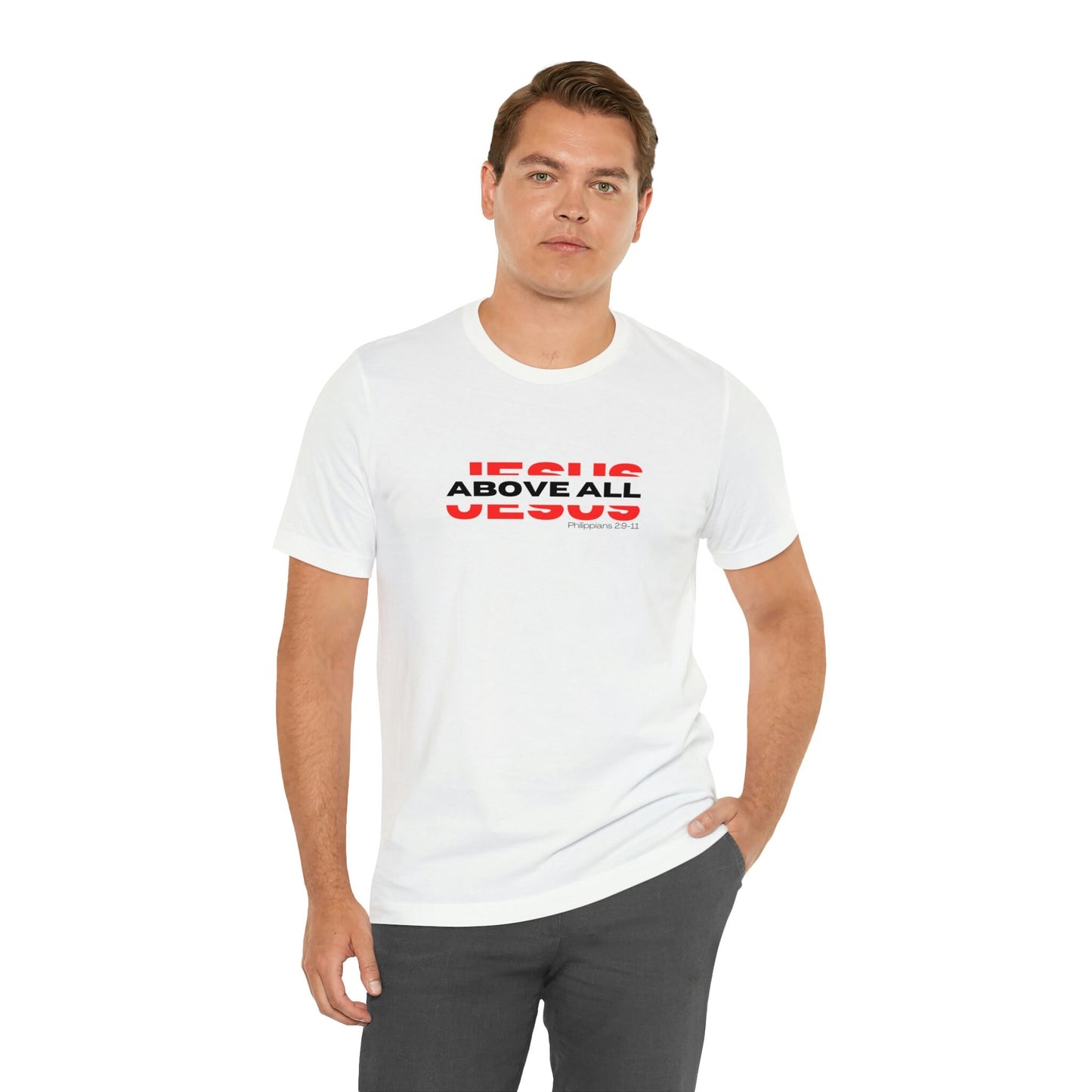Jesus Above All Shirt | Jesus Shirt | Name Above all | Christian Apparel | Jesus Name Above Shirt | Jesus Above All Name (White)