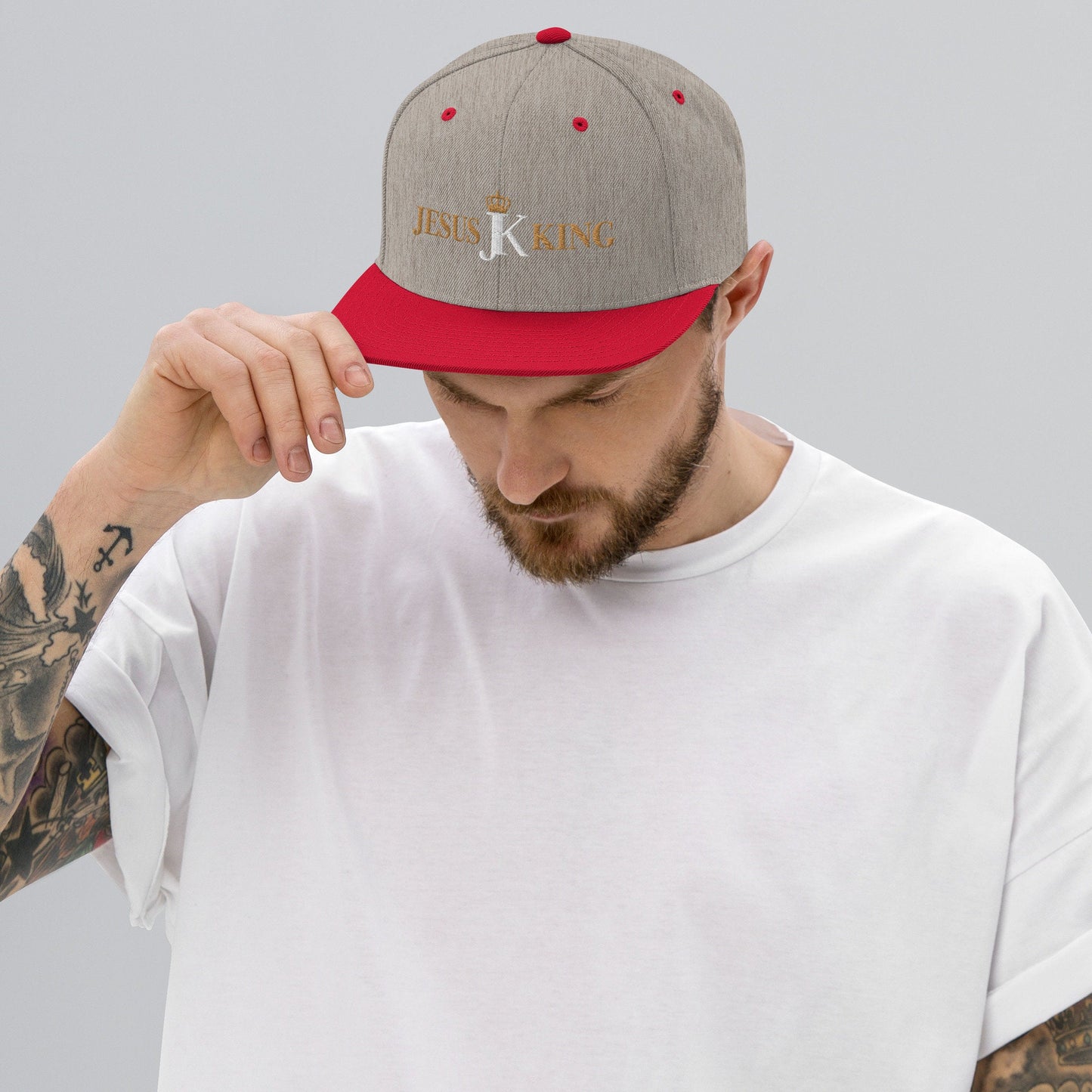 Jesus King Snapback Hat, King Jesus Cap, Crown Jesus Hat,