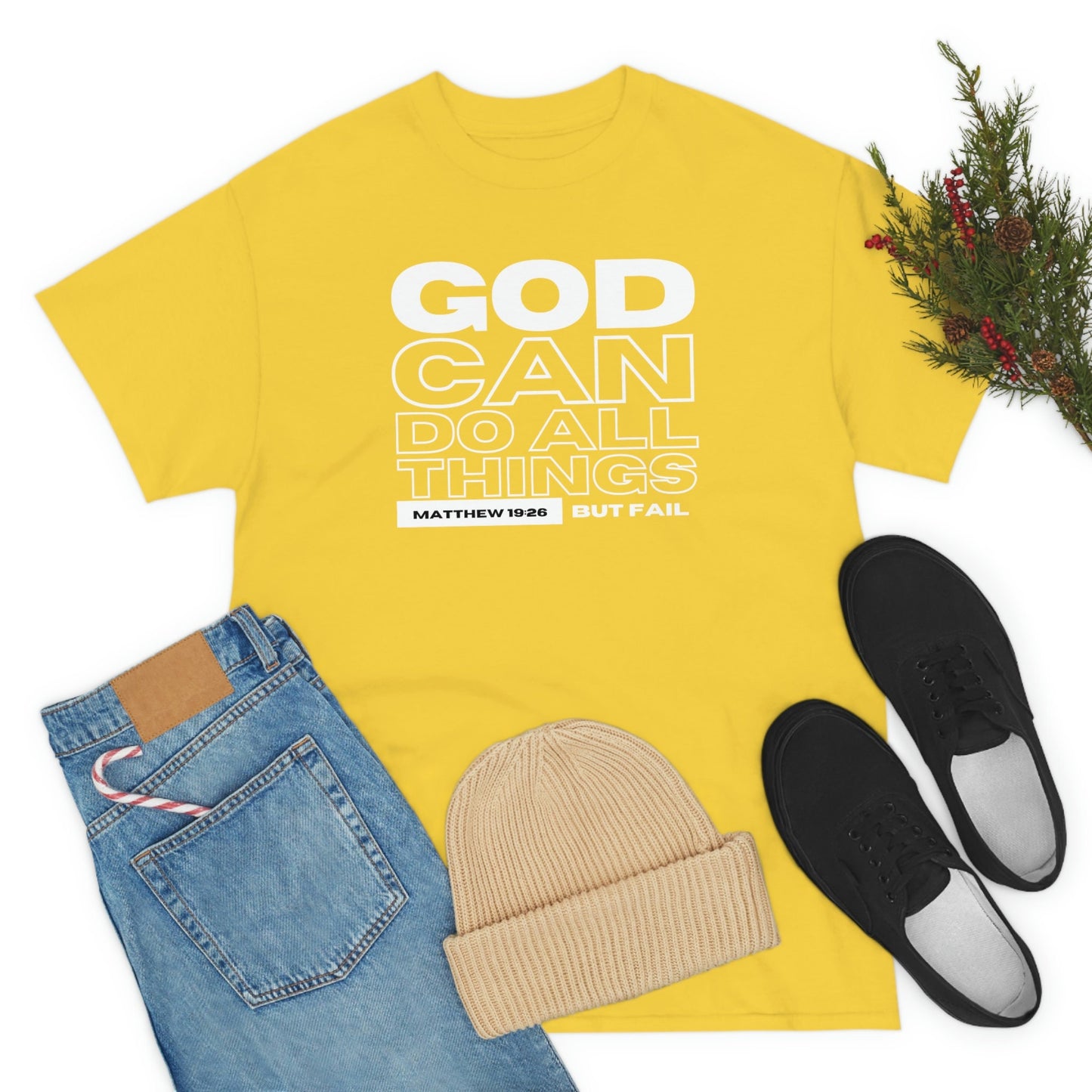 God Can Do All Things Tshirt, God Can Tshirt, Do All Things Tshirt, Can Do all, Christian Apparel, Men/Women Tshirt, Unisex Heavy Cotton Tee
