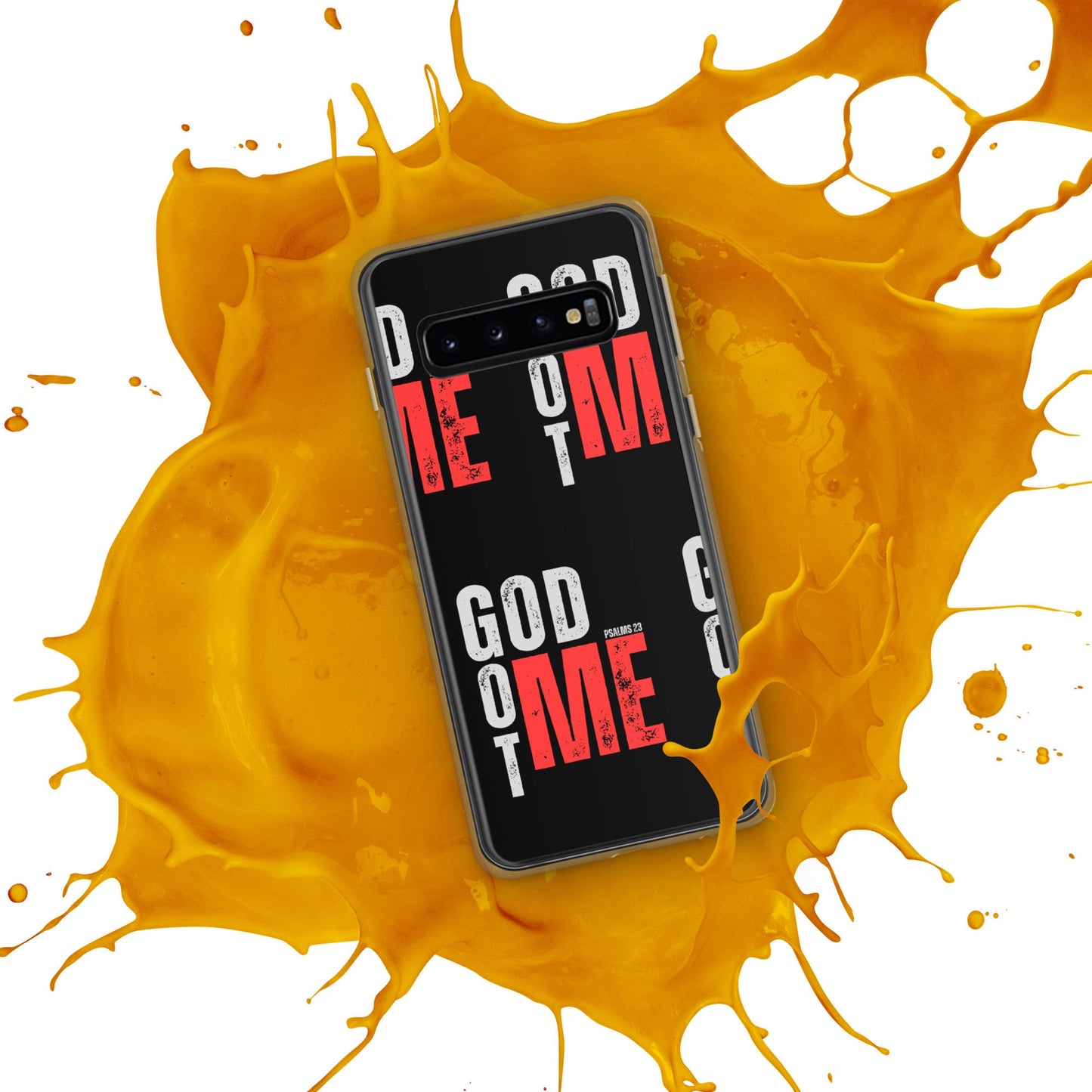 GOD GOT ME - Psalm 23 - Clear Case for Samsung®, God With Me Phone Case, Jesus with Me Phone, Designer Phone case