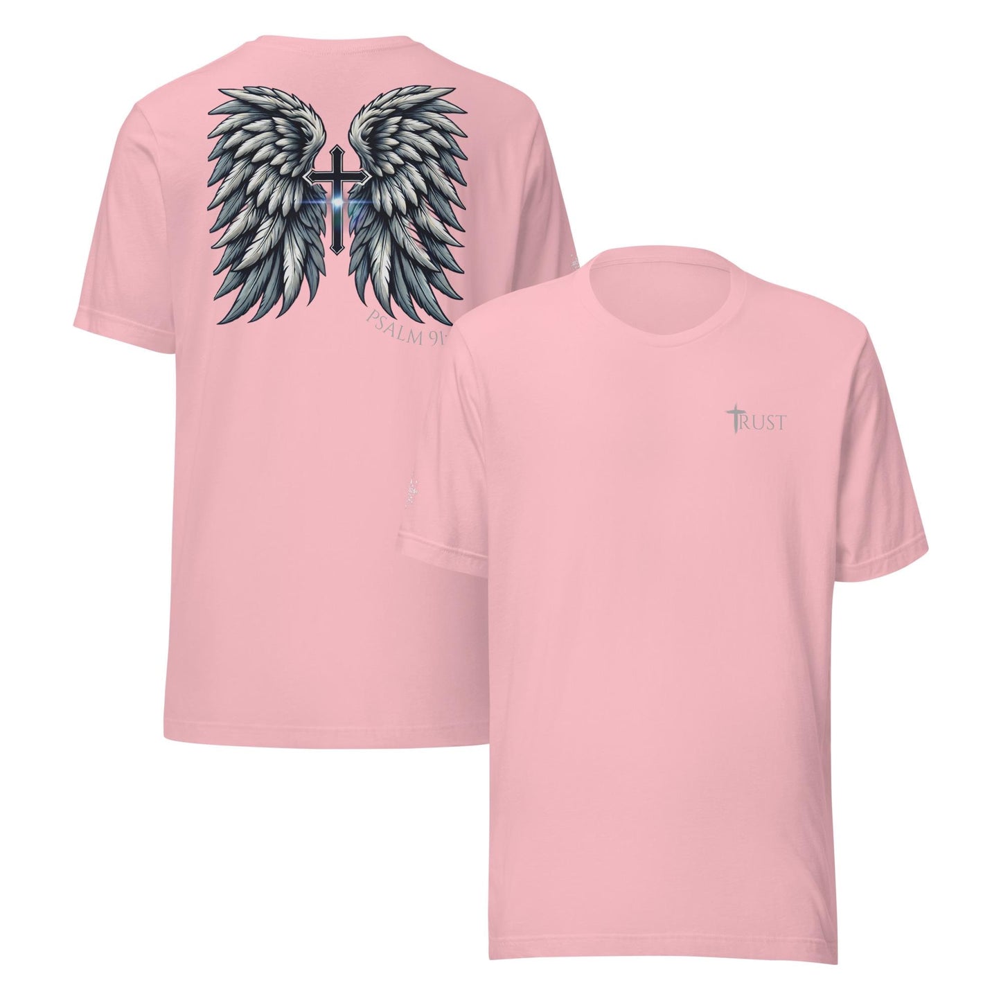 TRUST - Wings series Unisex Short Sleeve Shirt, Angel Wings Tee, Christian Apparel, Christian Wear